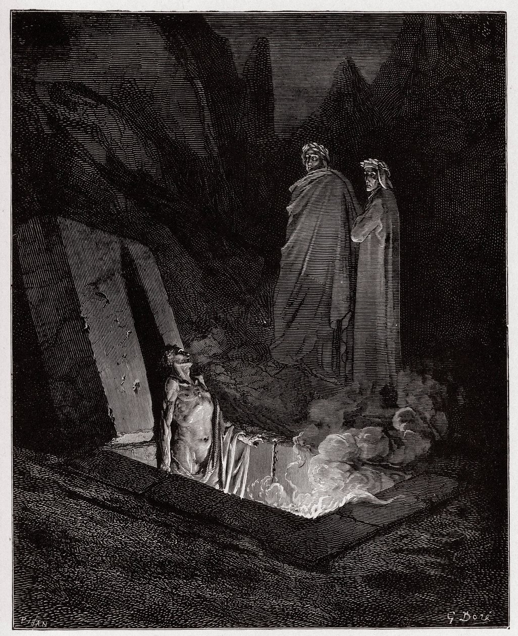 İlahi Komedya (La Divina Commedia, La Divine Comedie), Cehennem, Canto 10: Farinata degli Uberti, Dante