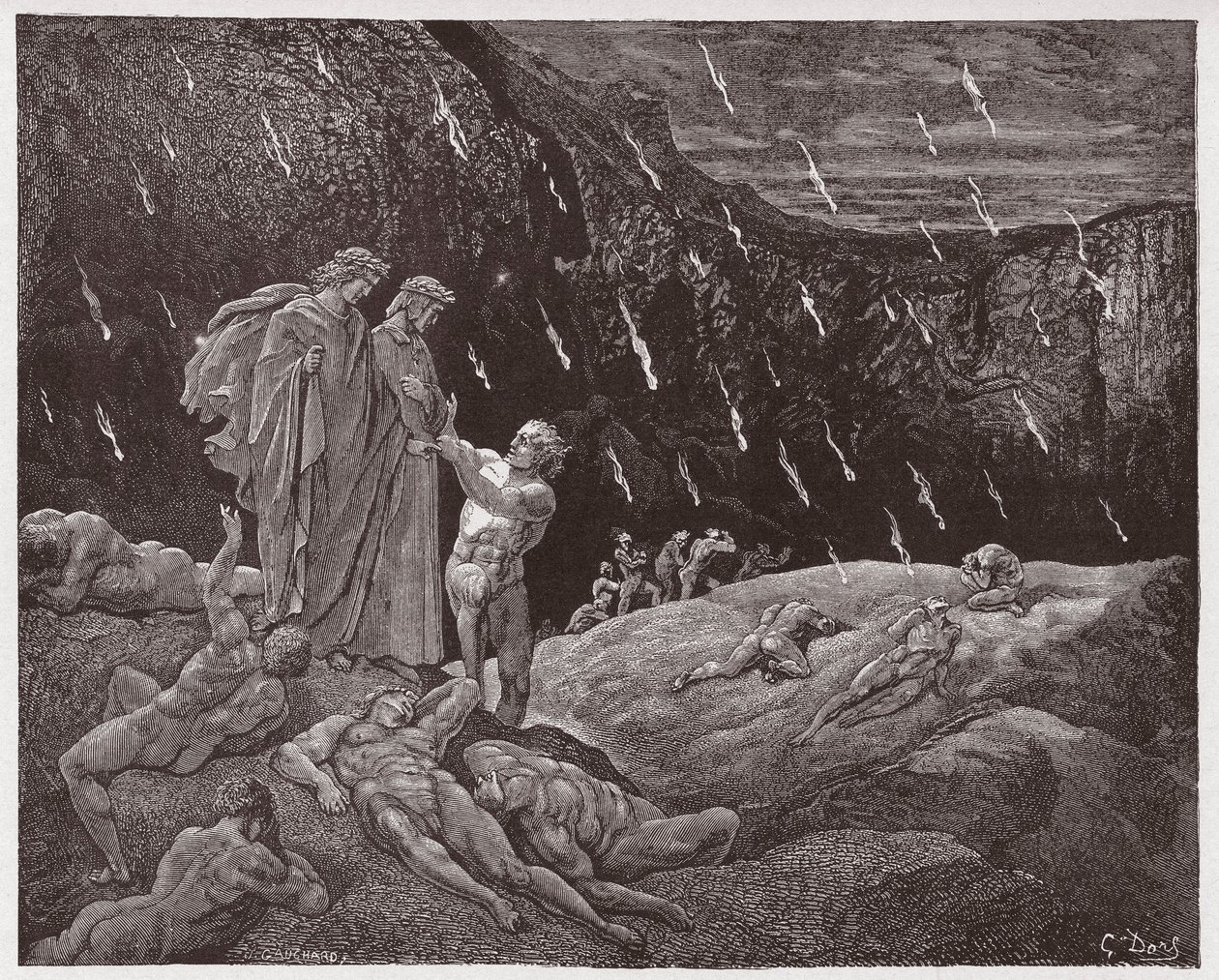 İlahi Komedya (La Divina Commedia, La Divine Comedie), Cehennem, Canto 15: Brunetto Latini Dante