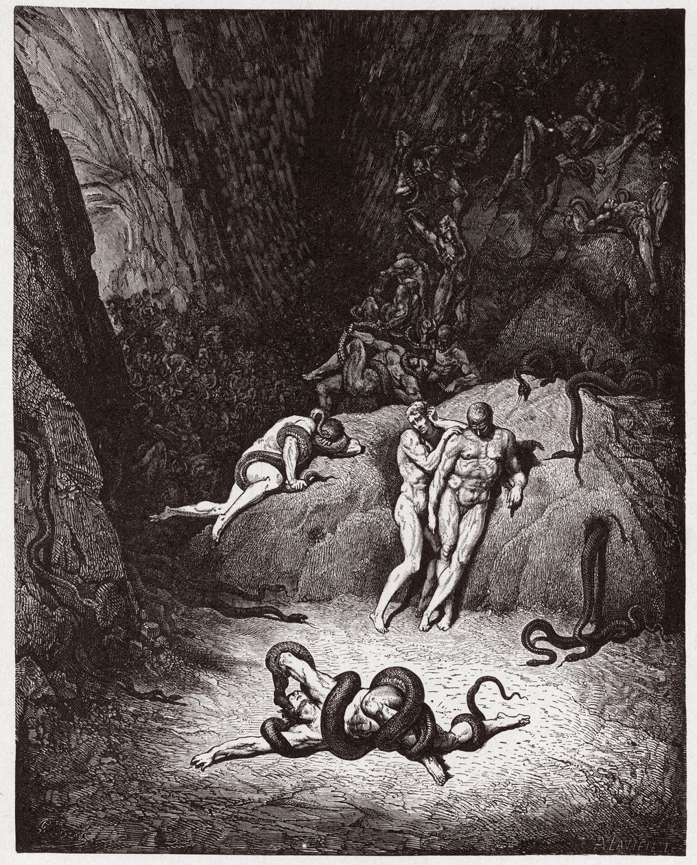 İlahi Komedya (La Divina Commedia, La Divine Comedie), Cehennem, Canto 25: Agnello
