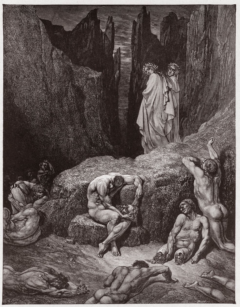 İlahi Komedya (La Divina Commedia, La Divine Comedie), Cehennem, Canto 29: Virgil, Dante