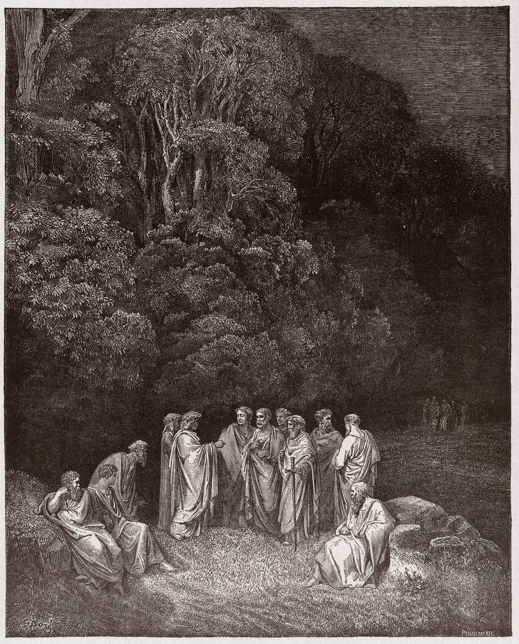 İlahi Komedya (La Divina Commedia, La Divine Comedie), Cehennem, Canto 4: Homer, Araf