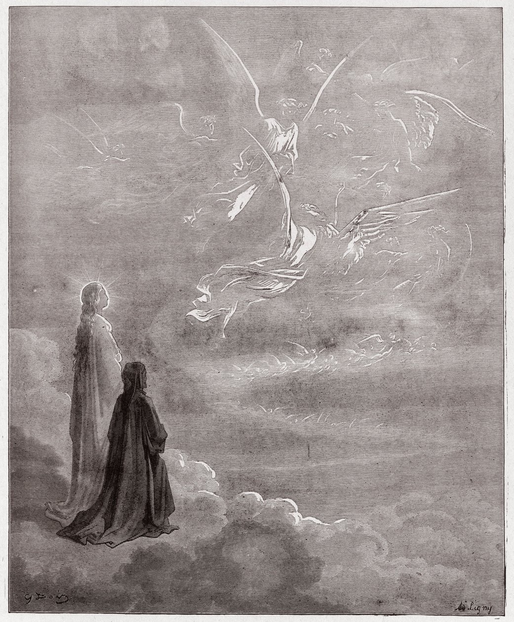 İlahi Komedya (La Divina Commedia, La Divine Comedie), Paradiso, Canto 18: Dante ve Beatrice Jüpiter