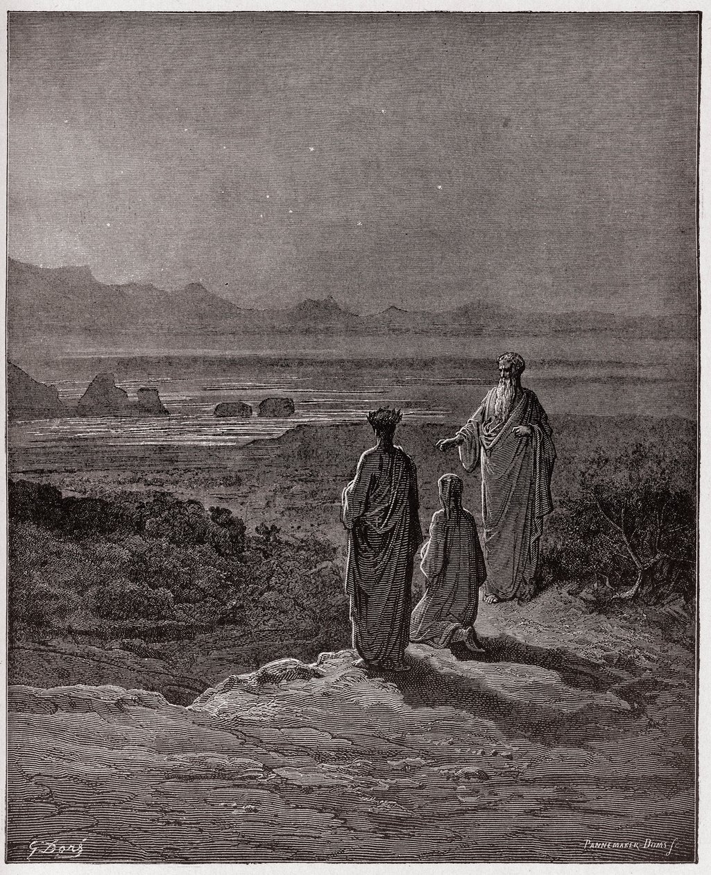 İlahi Komedya (La Divina Commedia, La Divine Comedie), Araf, Canto 1: Dante, Statius