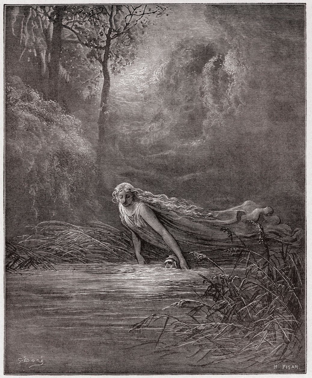 İlahi Komedya (La Divina Commedia, La Divine Comedie), Purgatorio, Canto 31: Dante, Lethe Nehri
