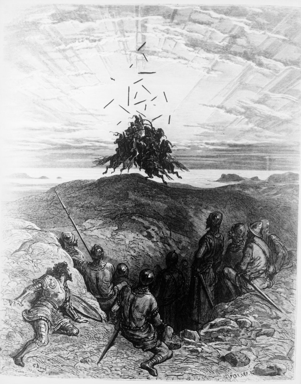 Orlando çılgınlığı by Gustave Dore