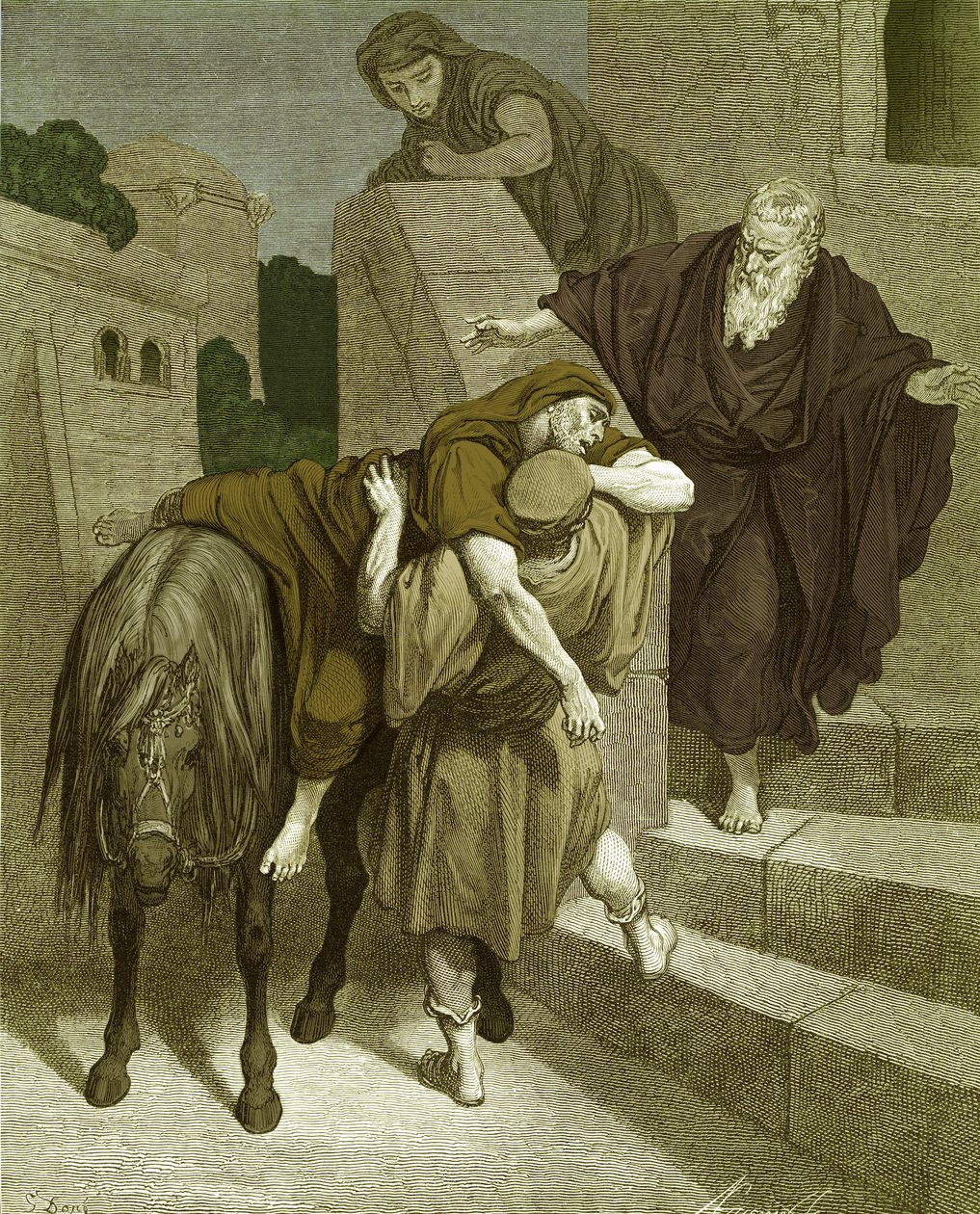 Handaki İyi Samiriyeli, Doré tarafından. - Kutsal Kitap by Gustave Dore