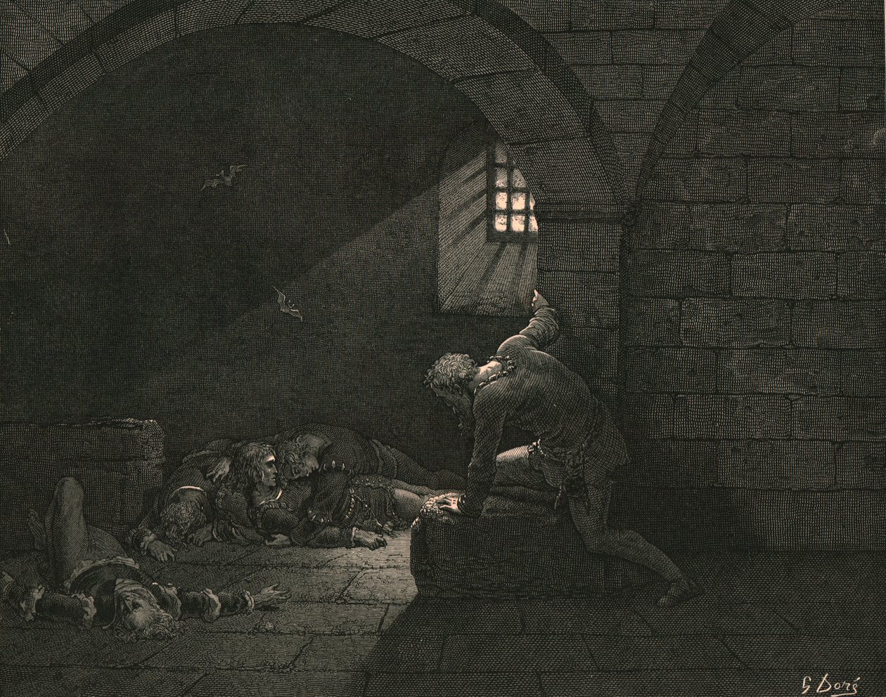 Daha sonra oruç, kederin üstesinden geldi, c1890. by Gustave Dore