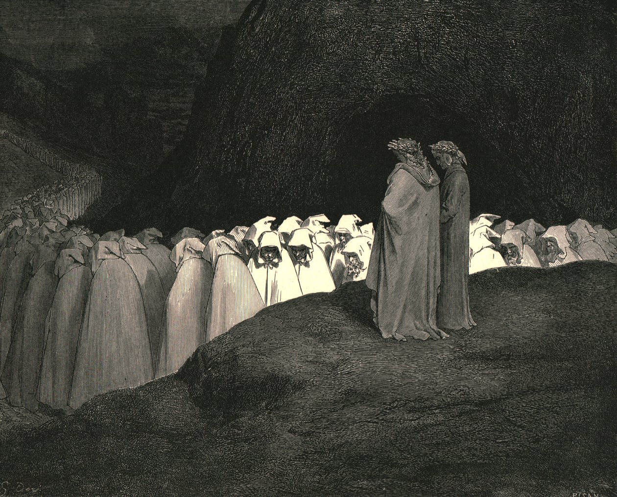 Toskana... bize kim olduğunu söylememeyi küçümseme, c1890. by Gustave Dore