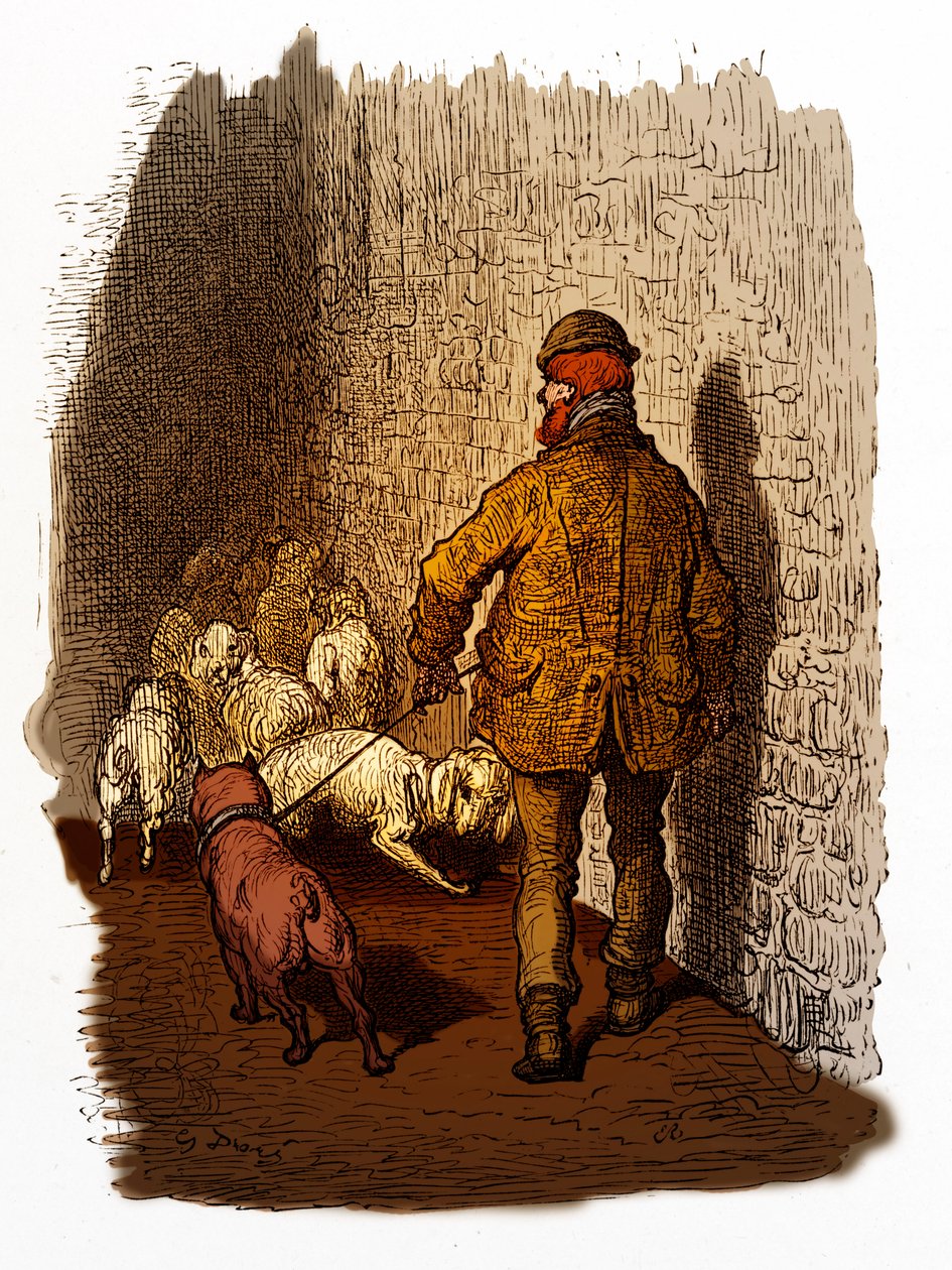 Gustave Doré tarafından gravür Victoria Londra Rıhtımları by Gustave Dore