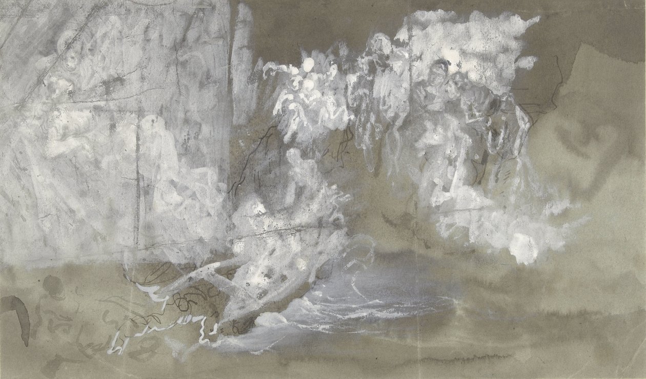 Rakamların yüzdüğü bulut by Gustave Dore