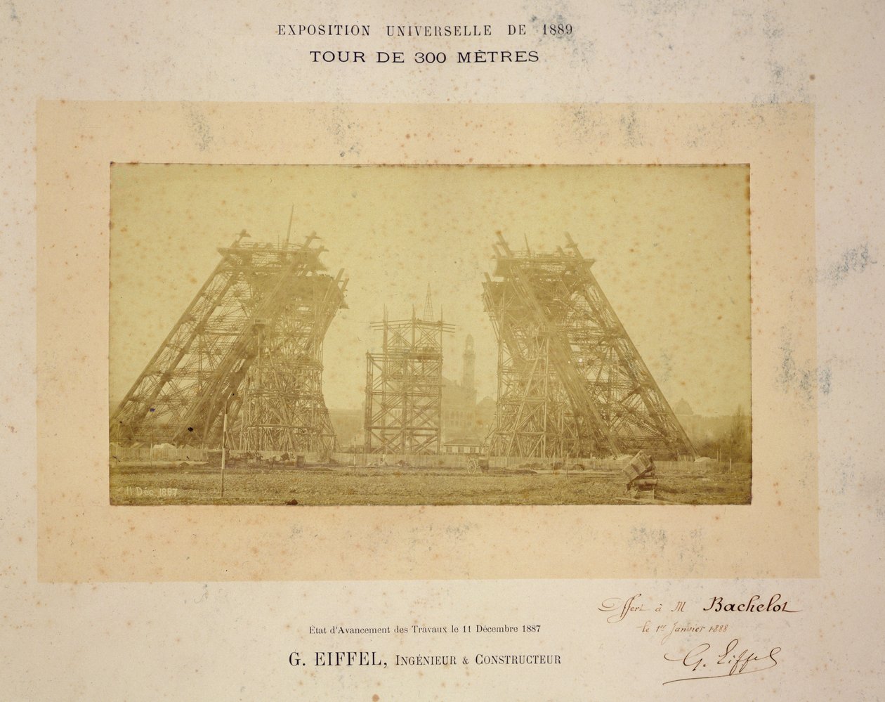Eyfel Kulesi inşaatı by Gustave Eiffel