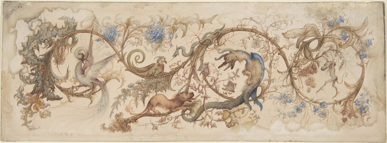 Ahlaksızlık Alegorisi, 1840-98. by Gustave Gustave Moreau,Moreau