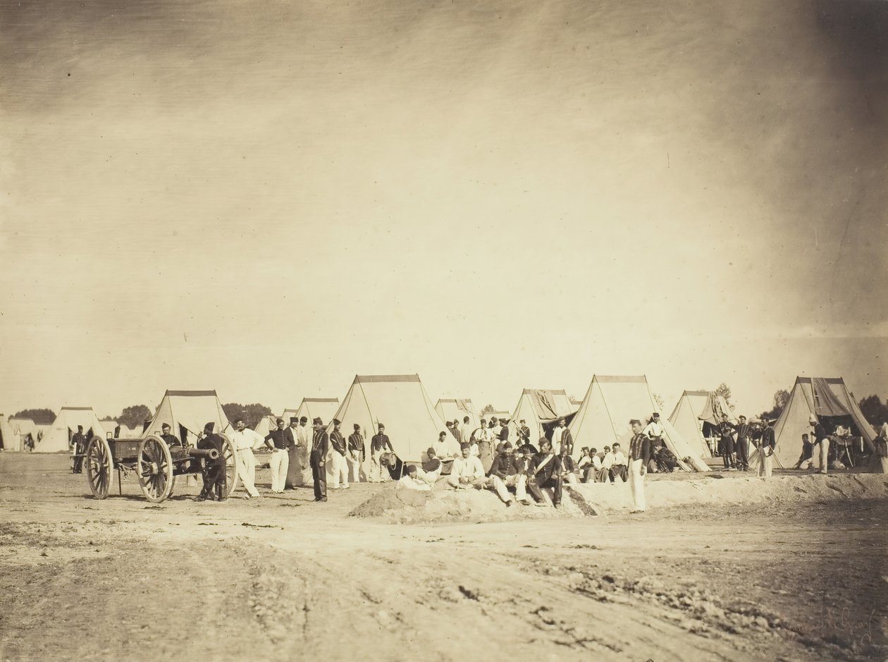Topçu Kampı, Camp de Chalons, 1857. by Gustave Le Gray