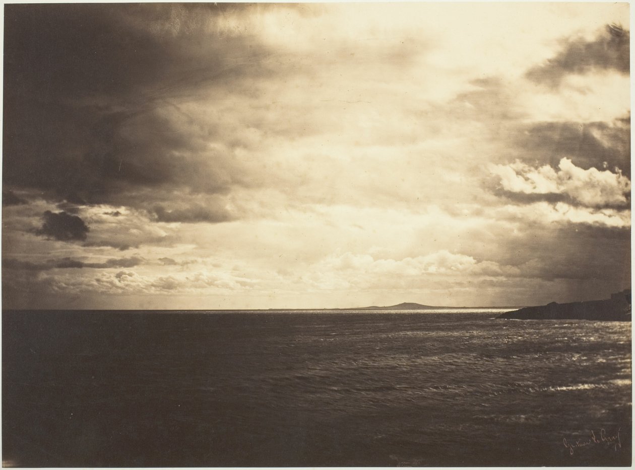 Bulutlu Gökyüzü, Akdeniz by Gustave Le Gray