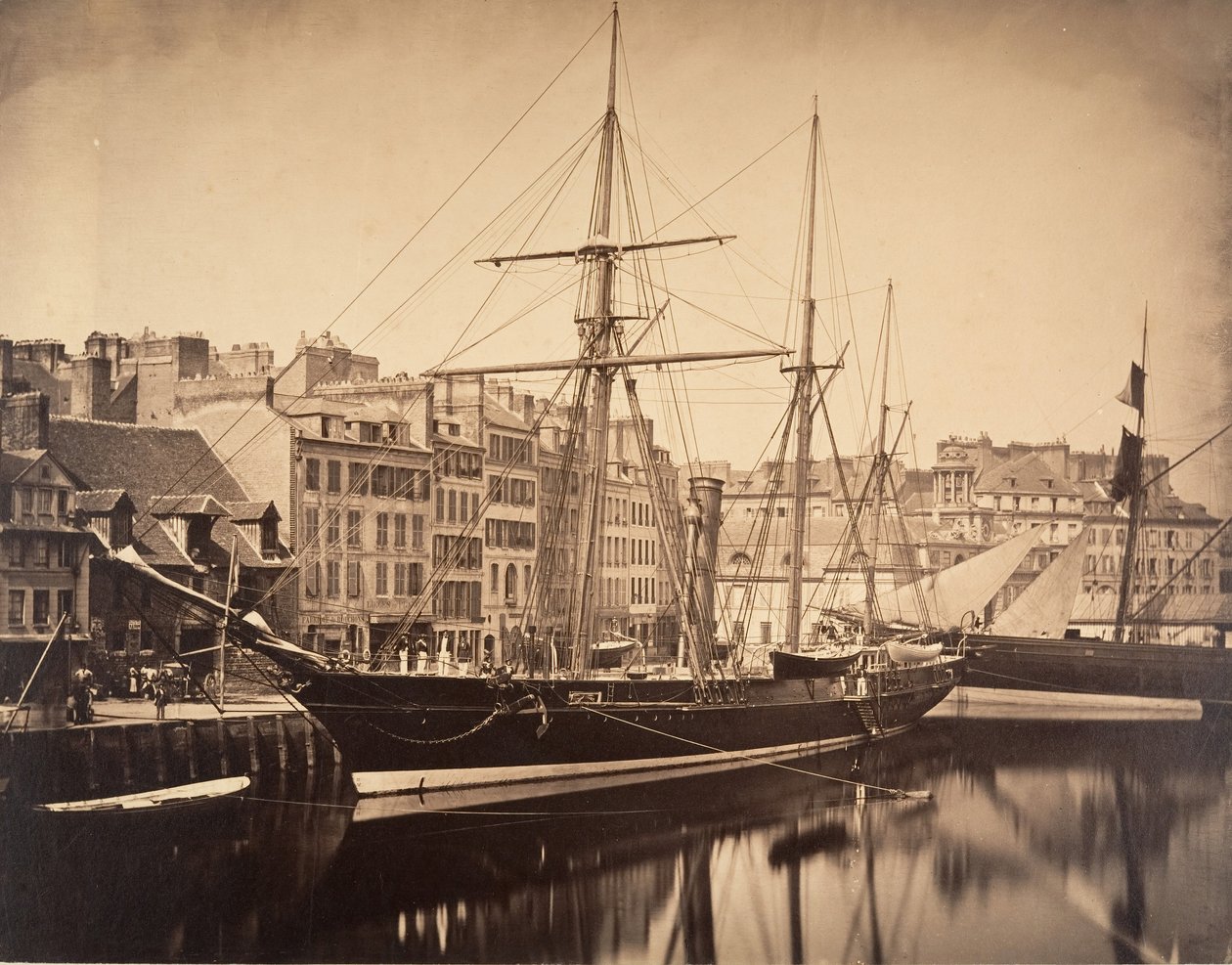 La Reine Hortense - İmparatorun Yatı, Havre, 1856. by Gustave Le Gray