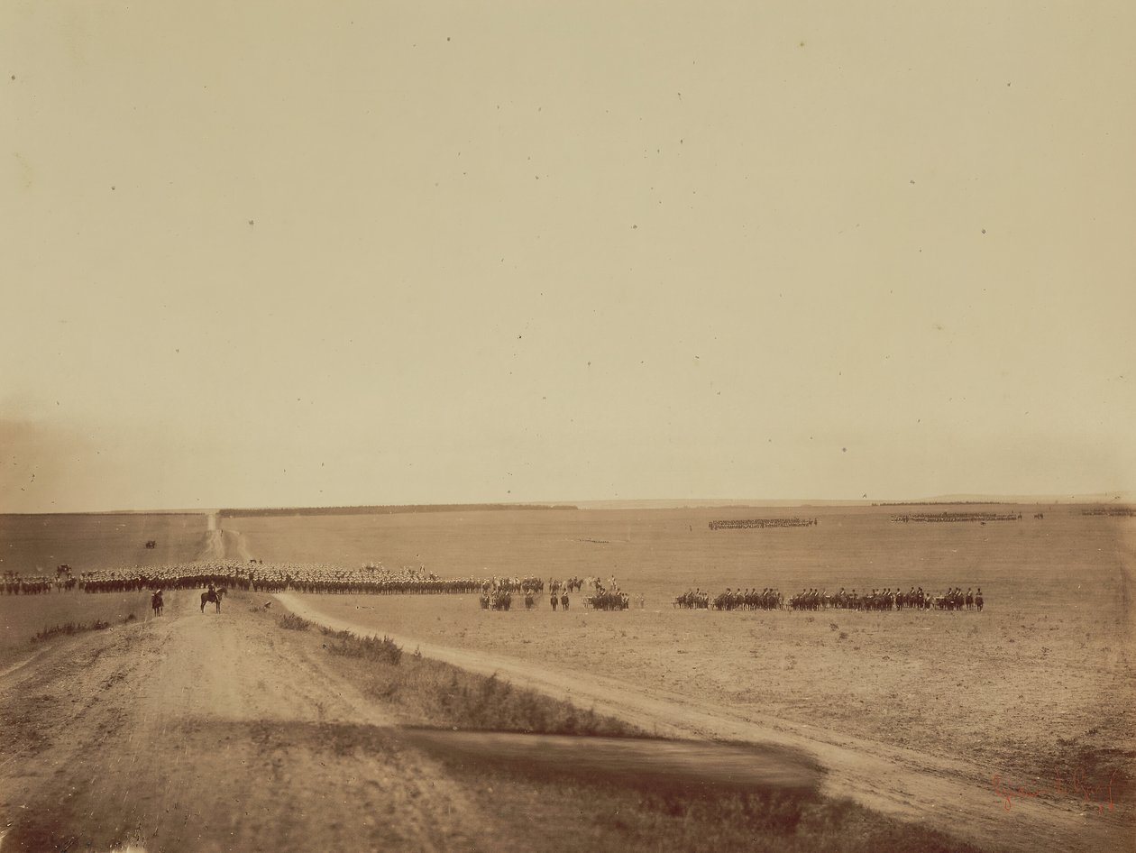 Manevralar, Camp de Châlons, 1857. by Gustave Le Gray