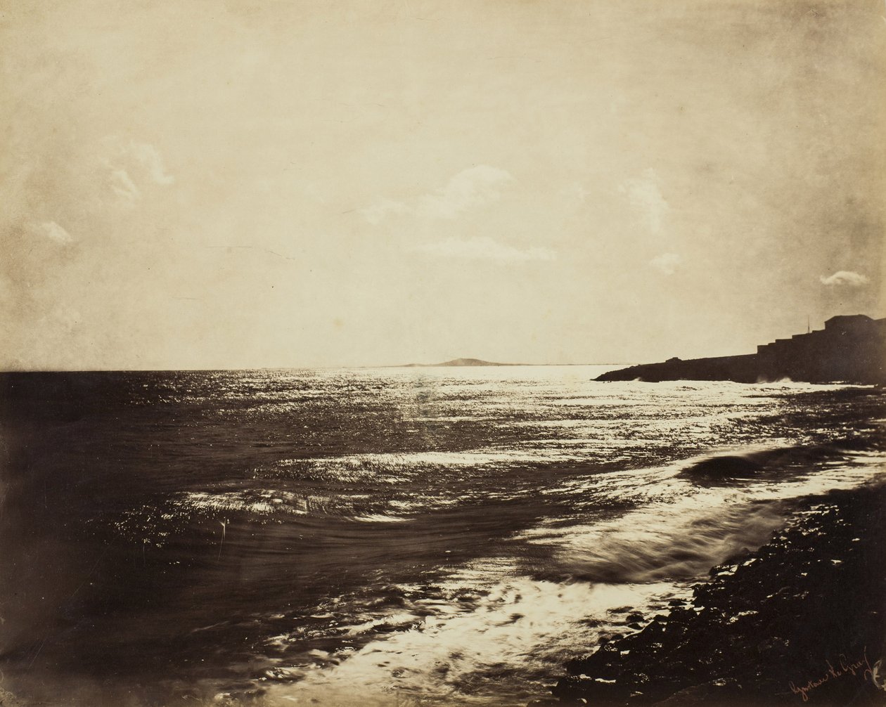 Agde Dağı ile Akdeniz, 1857 by Gustave Le Gray