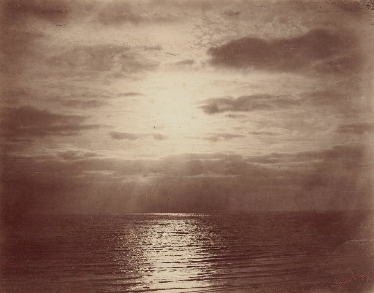 Bulutlarda Güneş Etkisi-Okyanus by Gustave Le Gray