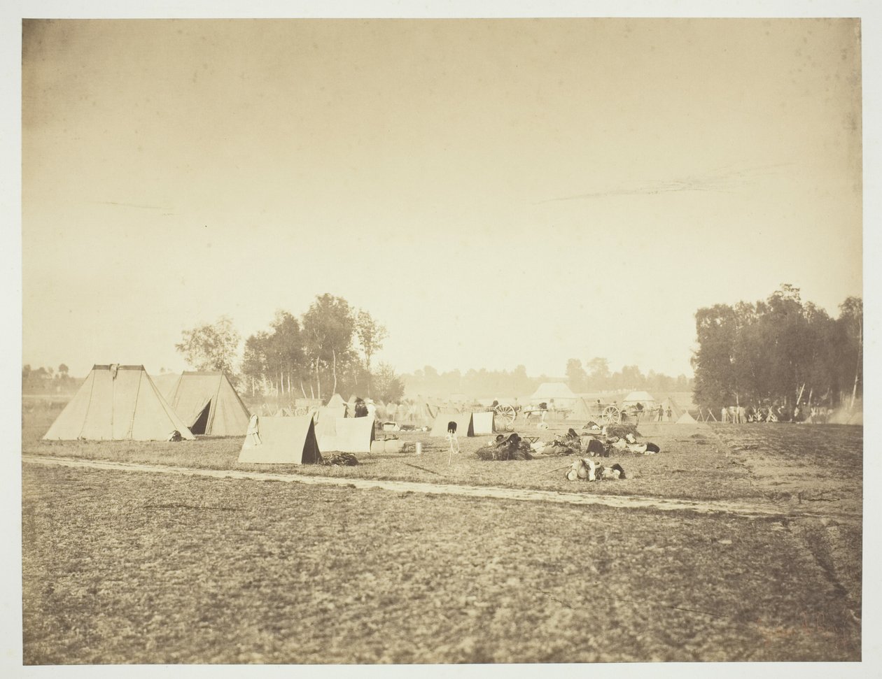 Çadırlar ve Askeri Teçhizat, Camp de Châlons by Gustave Le Gray