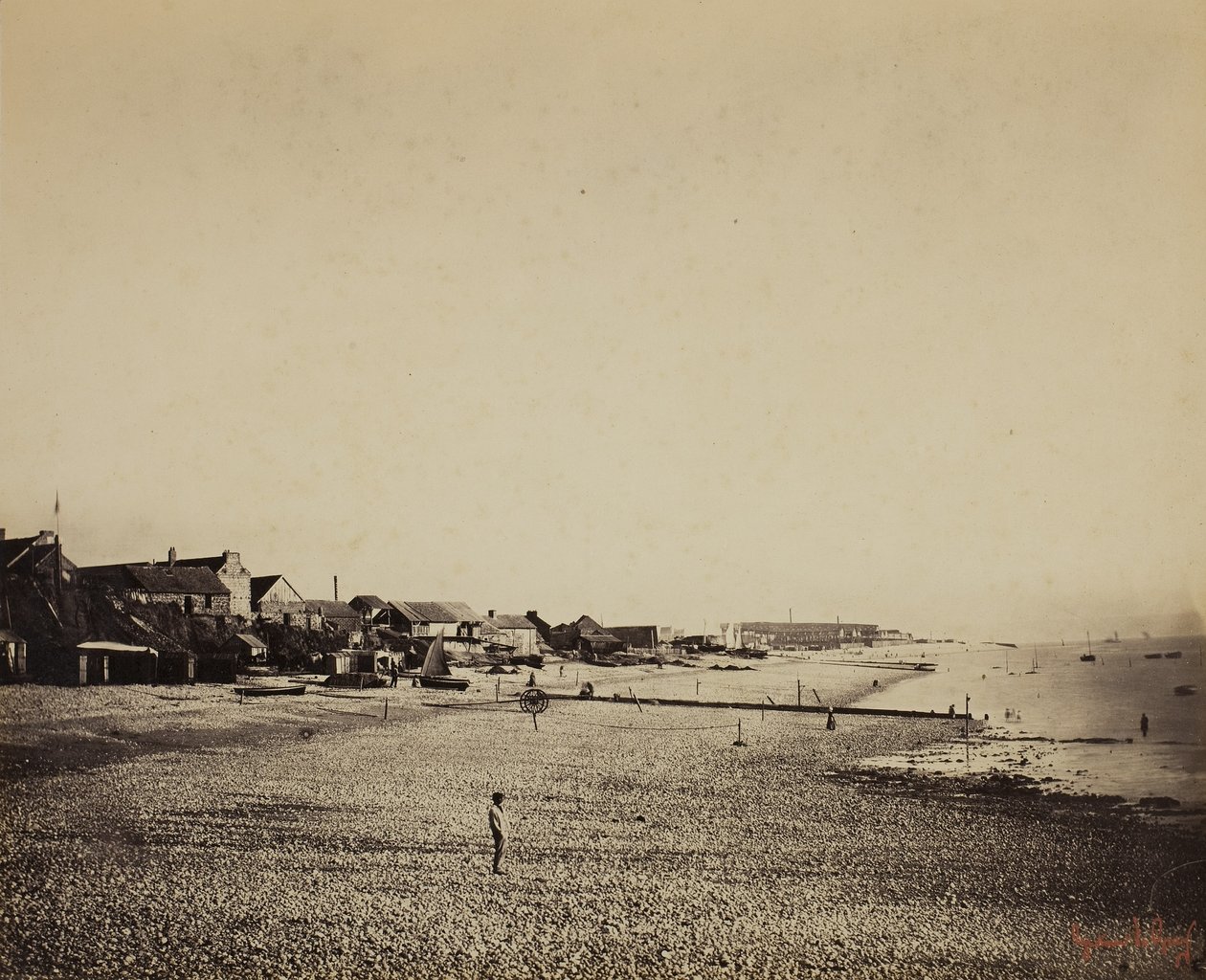 Sainte-Adresse Sahili, 1856-57 by Gustave Le Gray