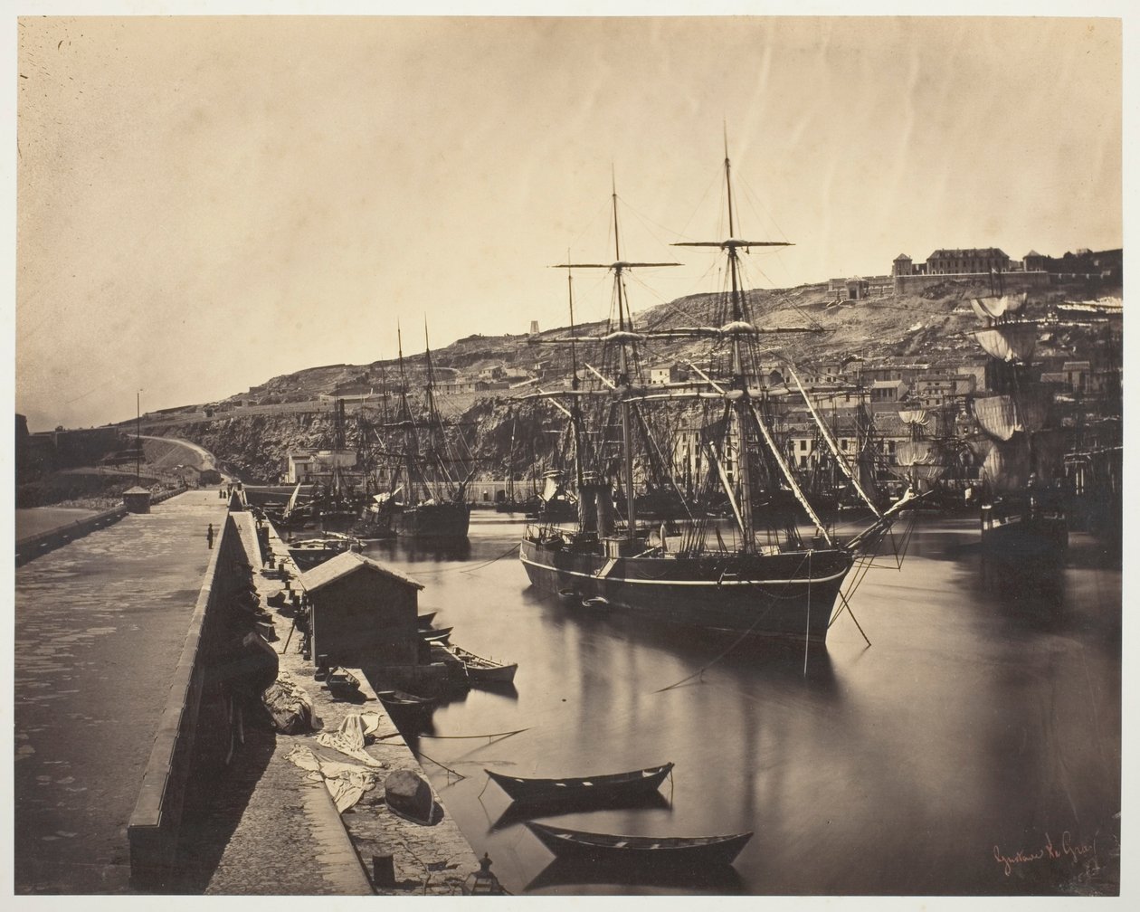 Sète-Akdeniz Limanı ve Şehri by Gustave Le Gray