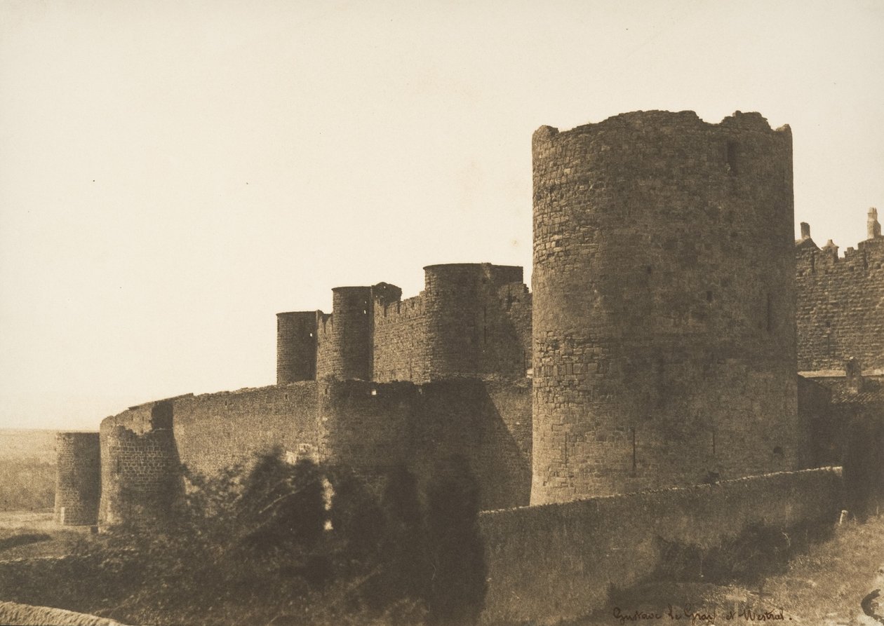 Carcassonne Surları, 1851. by Gustave Le Gray