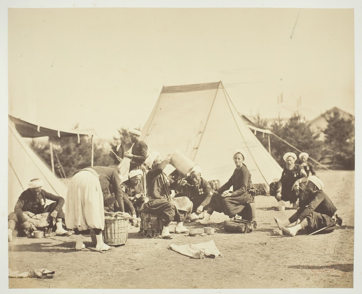 İsimsiz [Zouaves], 1857. by Gustave Le Gray