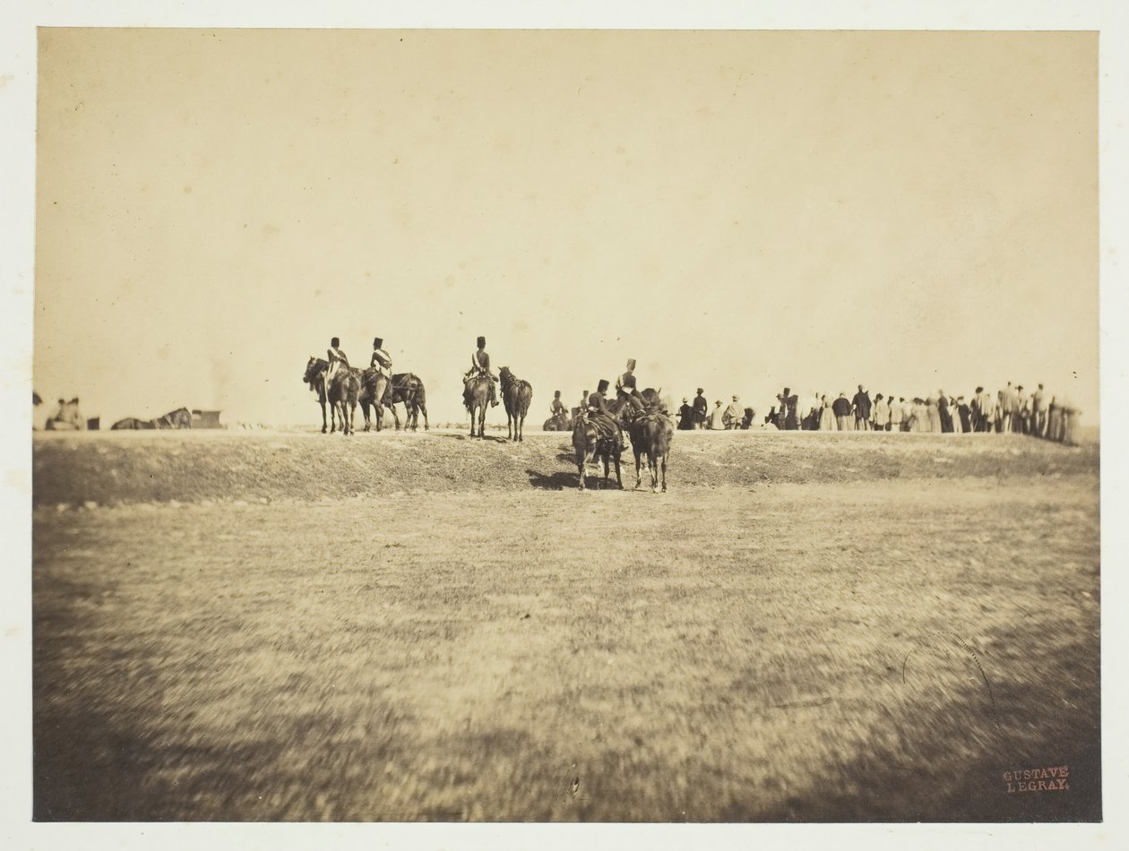 İsimsiz [süvari], 1857. by Gustave Le Gray