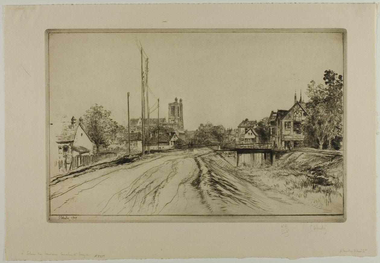 Yeni Kanalın Kilidi, Troyes by Gustave Leheutre