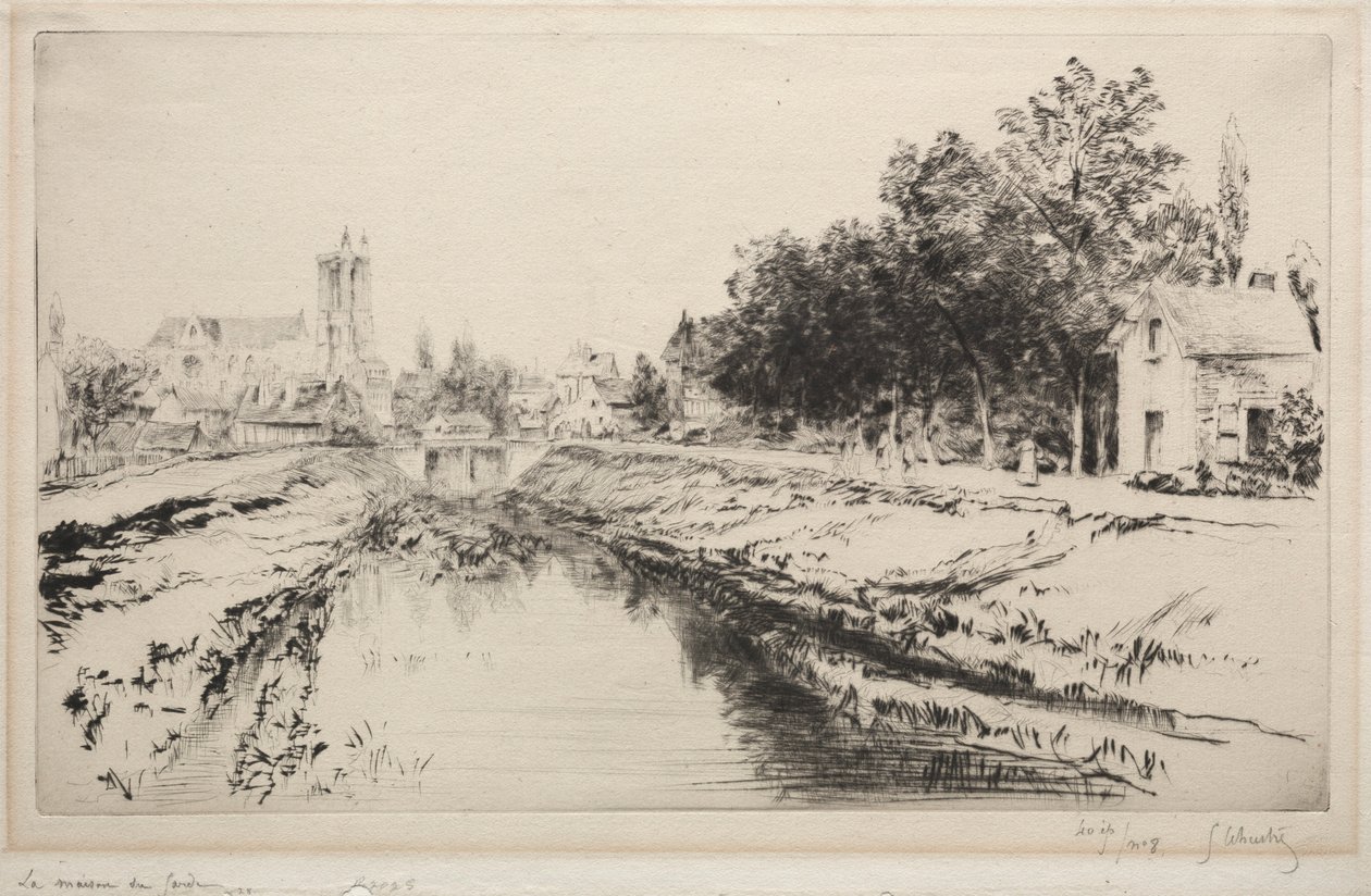 Muhafız Evi, Troyes, 1901. by Gustave Leheutre