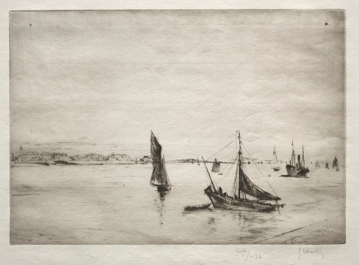 La Rochelle Yolu. by Gustave Leheutre
