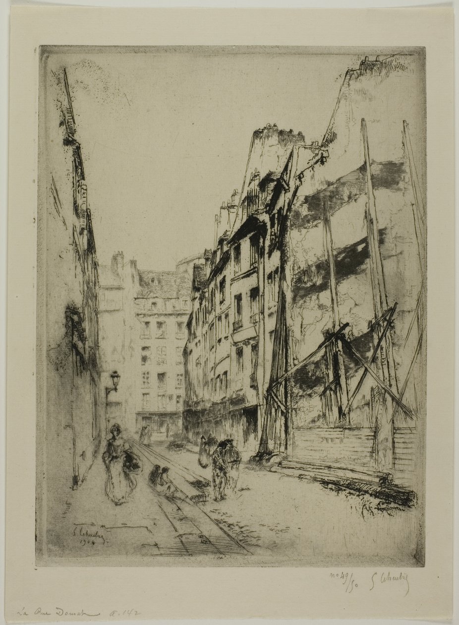 Rue Domat, Paris by Gustave Leheutre