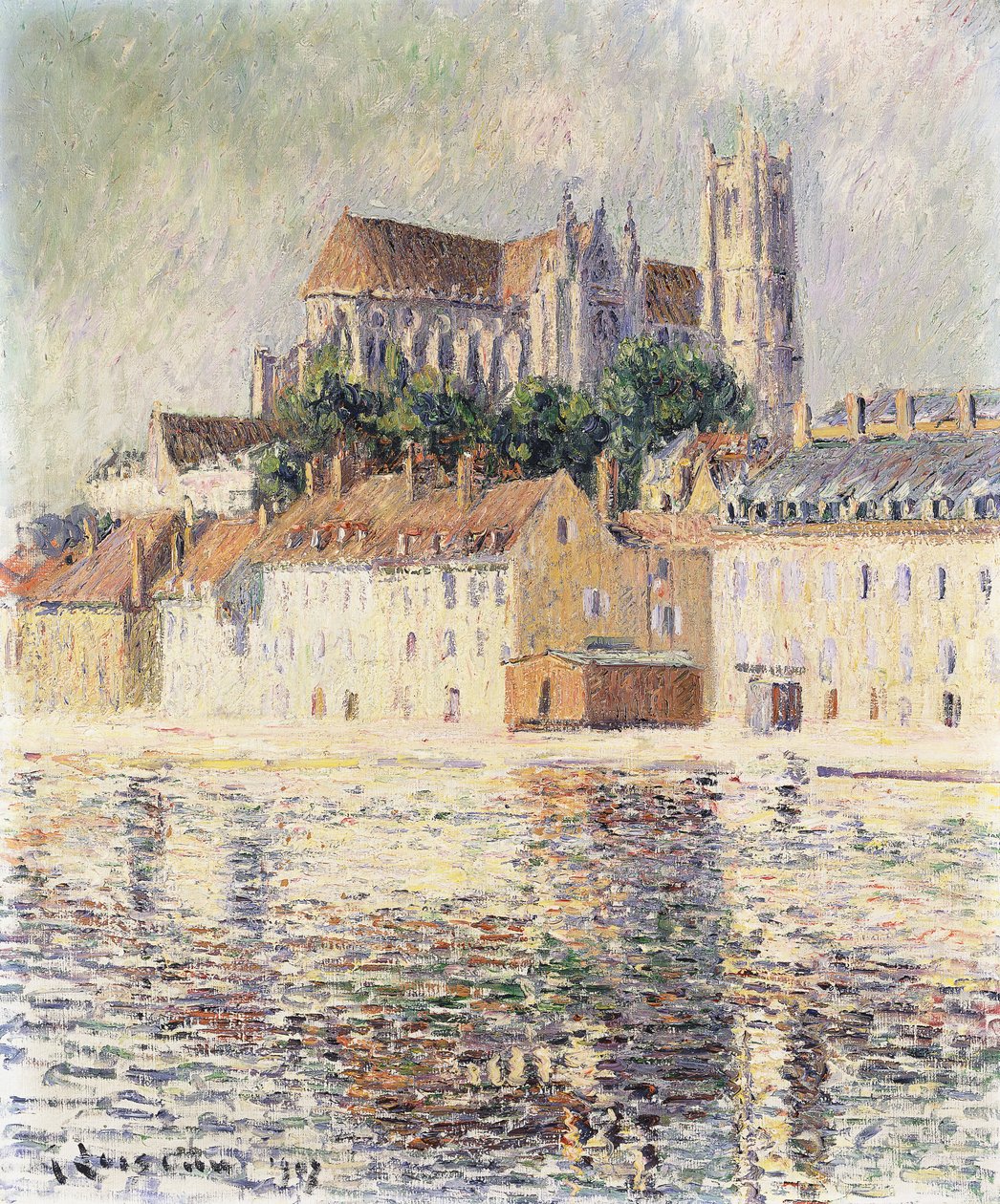 Katedral D"Auxerre, by Gustave Loiseau
