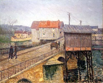 Moret Köprüsü (tuval üzerine yağlı boya) by Gustave Loiseau