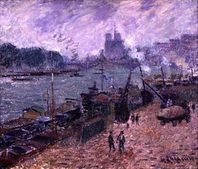 Henri IV Köprüsü (tuval üzerine yağlı boya) by Gustave Loiseau