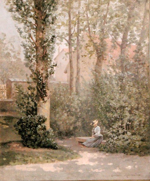 Parkta (tuval üzerine yağlı boya) by Gustave Maincent