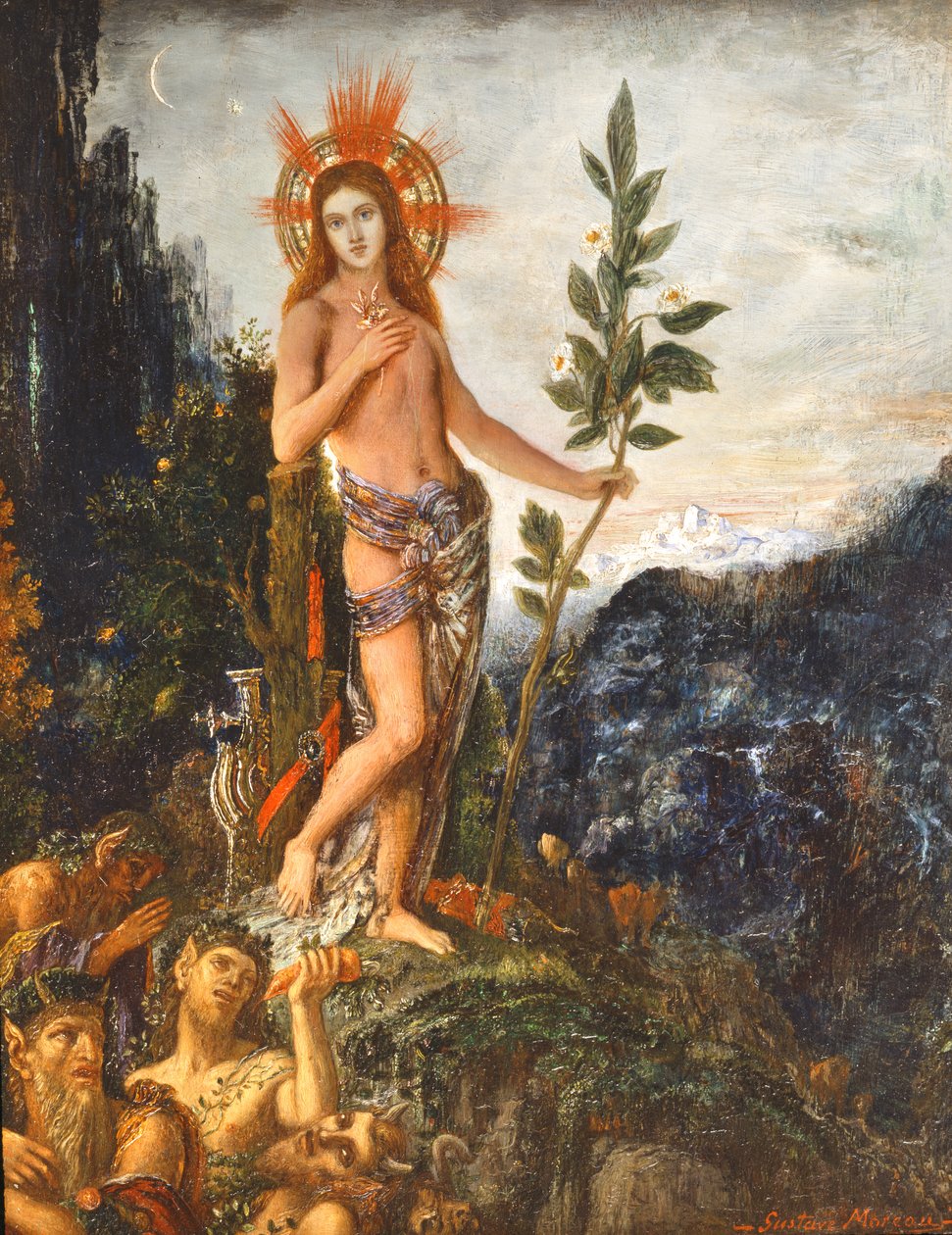 Apollon Çobanların Tekliflerini Alırken by Gustave Moreau
