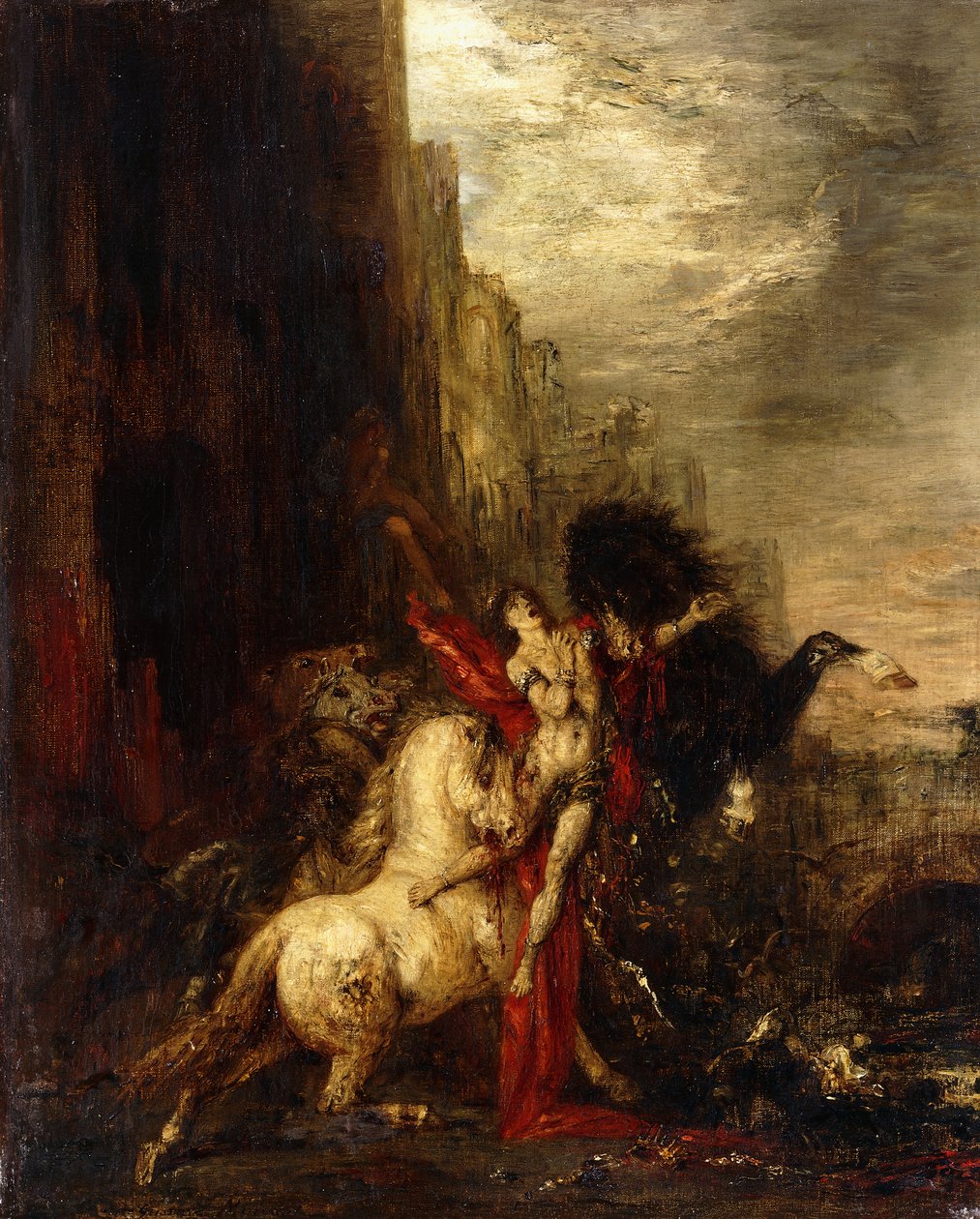 Atları Tarafından Yiyen Diomedes, 1865-1870 dolayları by Gustave Moreau