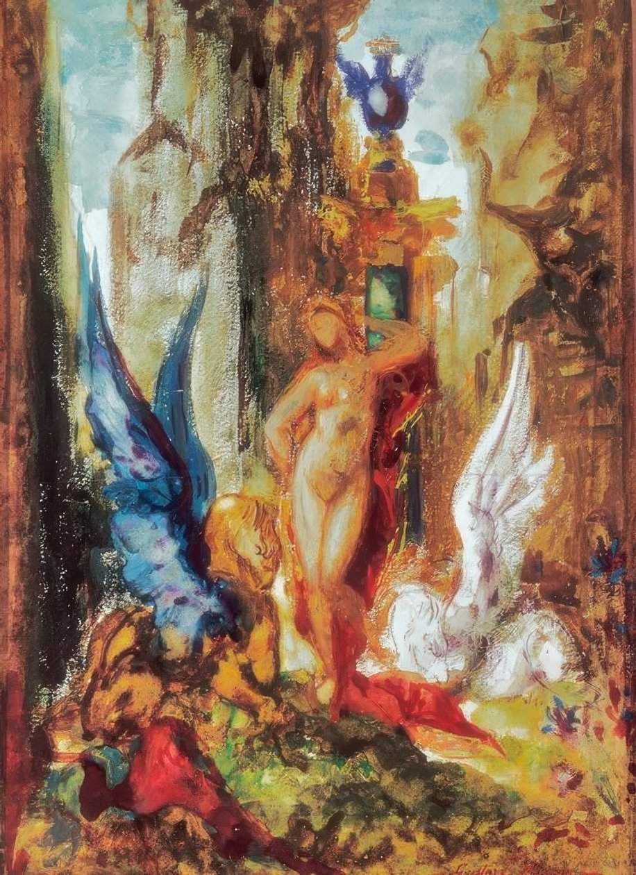 Ücret aux griffons by Gustave Moreau