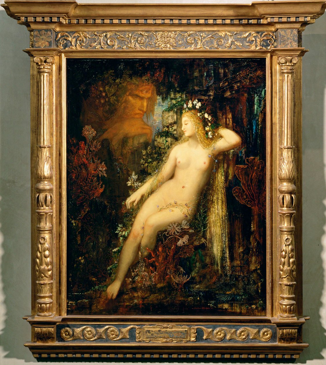 Çıplak kadın (tuval üzerine resim) by Gustave Moreau