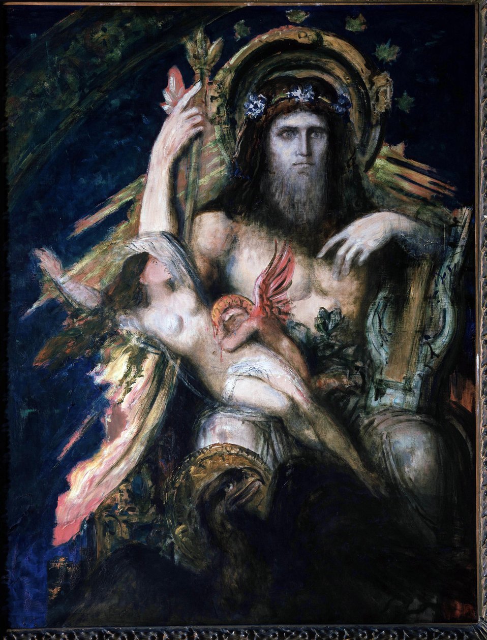 Gustave Moreau tarafından Jüpiter (Zeus) ve Semele (patlatıldı). by Gustave Moreau