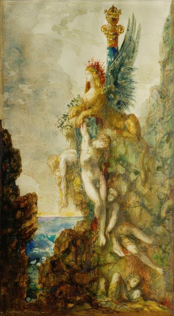 Sfenks (Kazanan) by Gustave Moreau