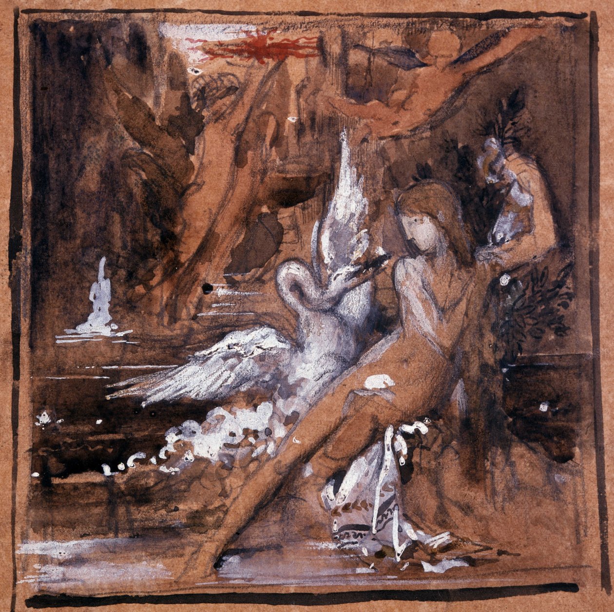 Leda ve Kuğu. Gustave Moreau