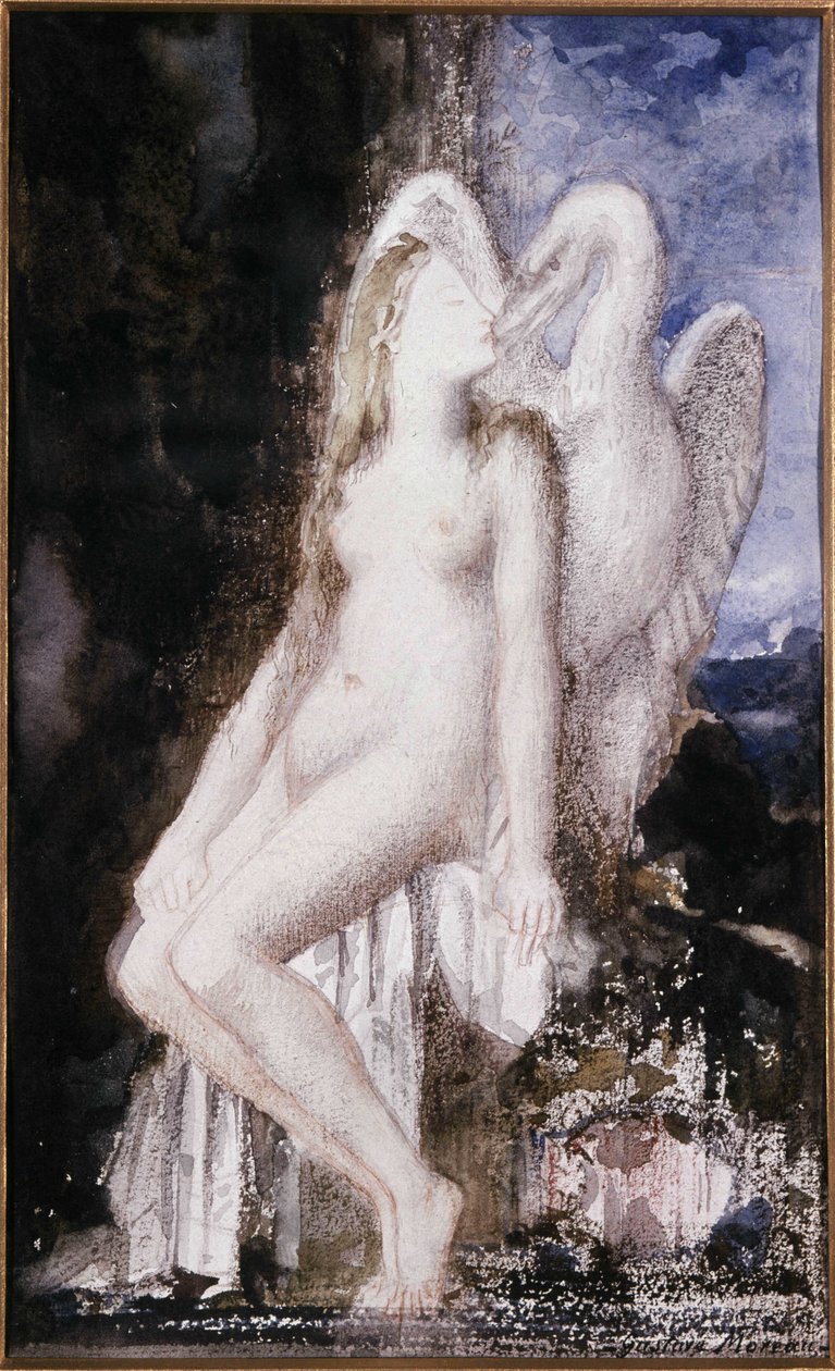 Leda ve Kuğu. Gustave Moreau