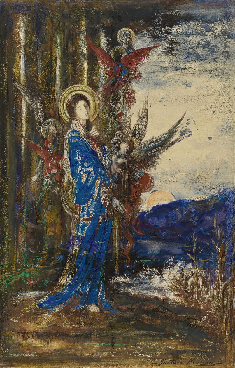 ""kanıtlar"" Suluboya, Gustave Moreau (1826-1898) Özel koleksiyon by Gustave Moreau