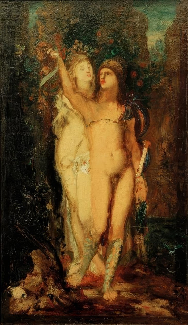 Medea ve Jason by Gustave Moreau