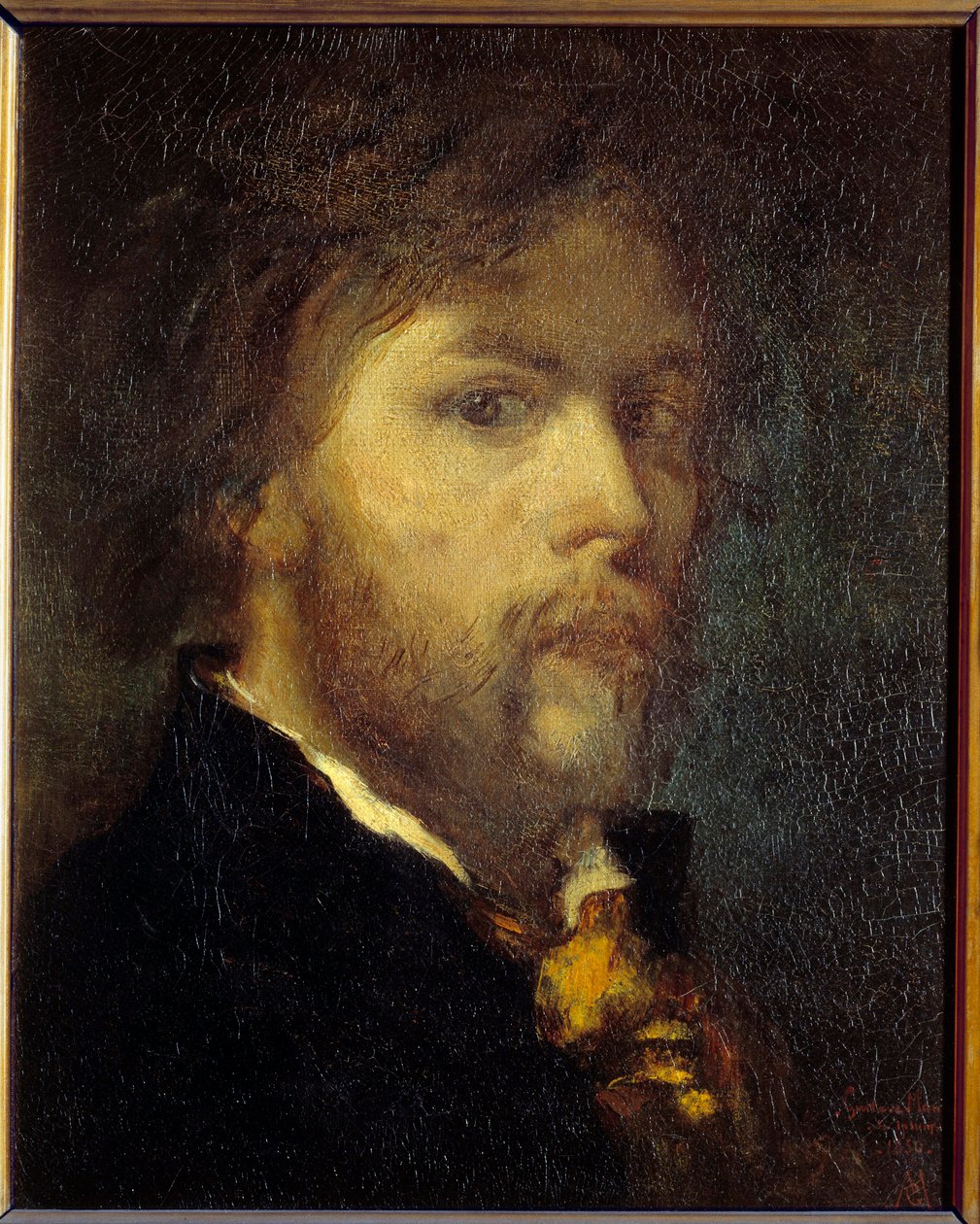 Kendi Kendine Portre Boyama Gustave Moreau (1826-1898) 1850 Paris, Musee Gustave Moreau by Gustave Moreau