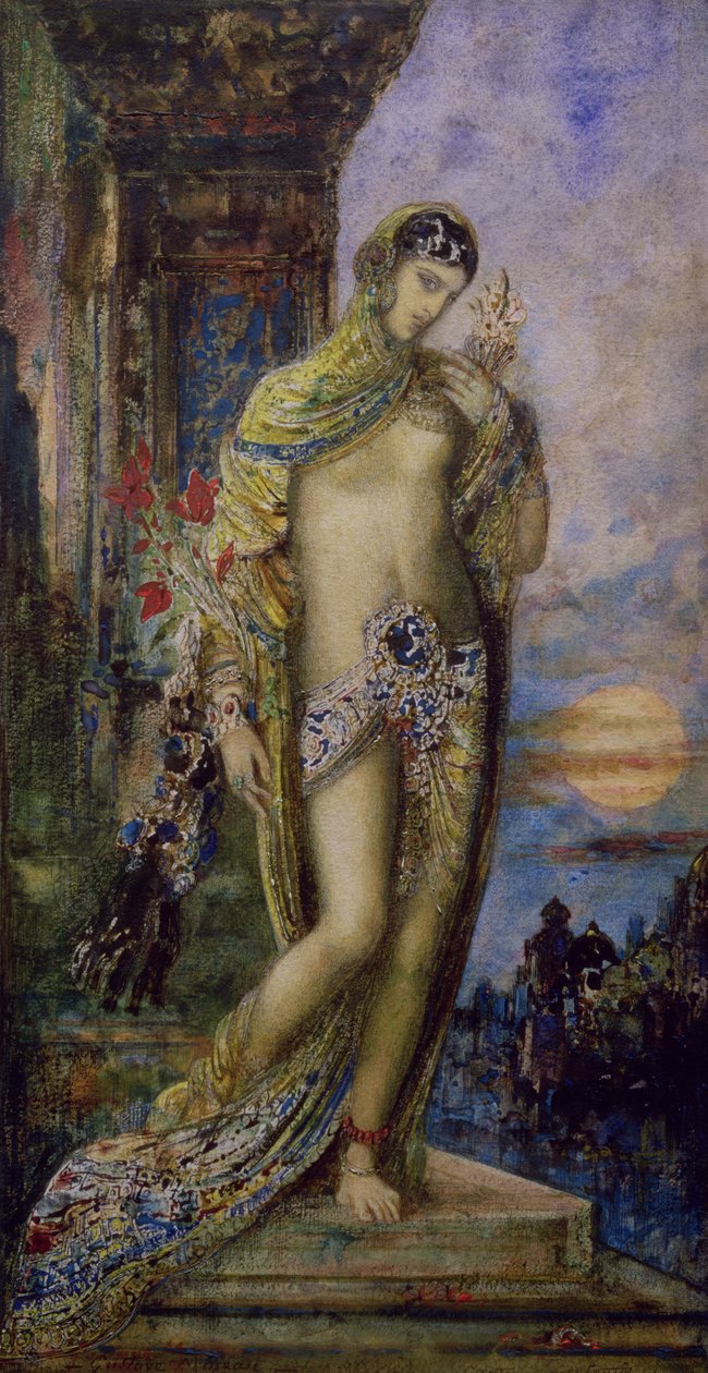 Şarkıların Şarkısı: Şulamlı kız (suluboya) (ayrıntılar için bkz. 83721) by Gustave Moreau