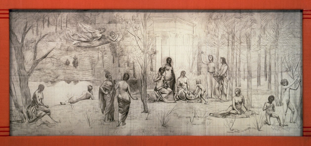 Gustave Serrurier-Bovy (1858-1910), Fransa tarafından Pierre Puvis de Chavannes