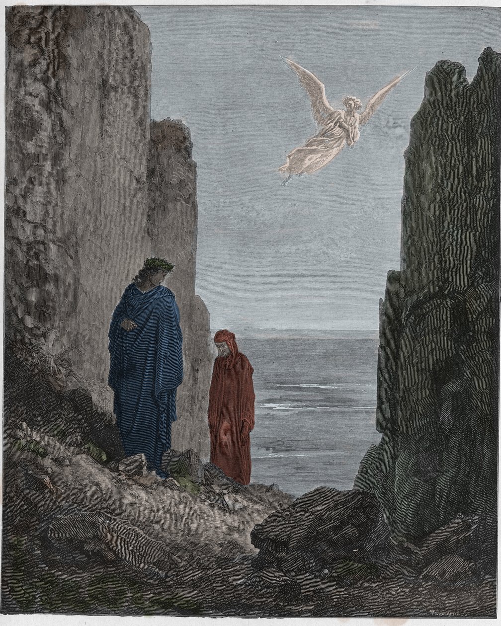 Purgatorio, Canto 19 : Şairler beşinci daireye yükselirler, Dante Alighieri